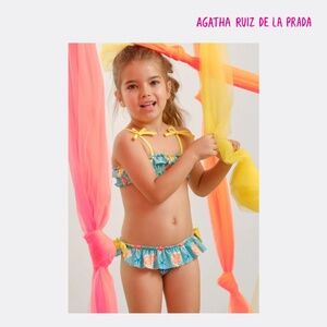 Agatha Ruiz de la Prada Baby Girl Bikini Set - Size 12M (74 cm) - Sea Green Fish